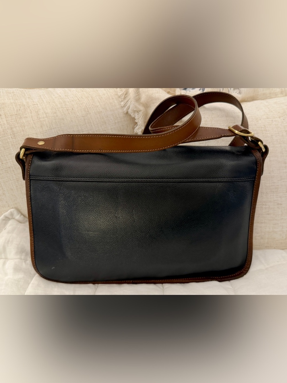 The Original Vintage Marley Hodgson GHURKA Spectator Bag. No 37 Black& Tan - Picture 8 of 16
